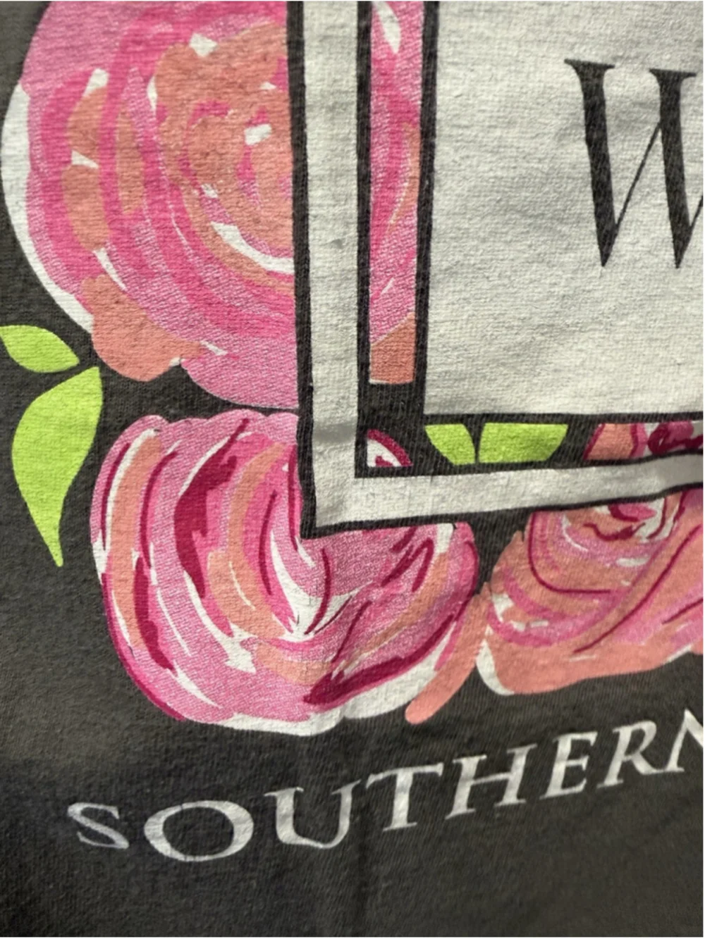 Southern Couture Gray What a Wonderful World Graphic Crew Neck T-Shirt L